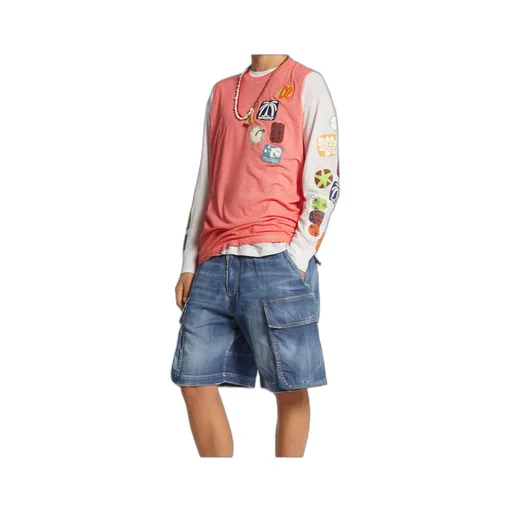 Summer Lovers Denim Loose Cargo Shorts