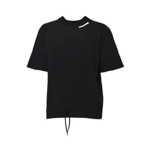 Wash Loose Fit Drawstring Hem T-Shirt