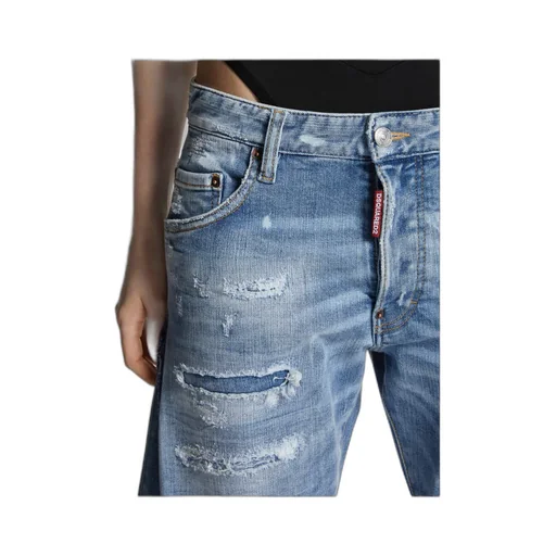 X Bettter Medium Mended Rips Wash Iced Mother Jeans
