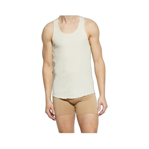 Sleeveless Crewneck Ribbed T-Shirt