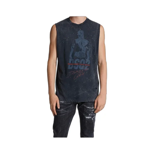 Logo Printed Sleeveless T-Shirt