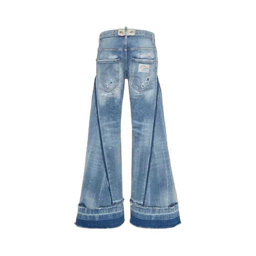 X Bettter Medium Mended Rips Wash Iced Mother Jeans