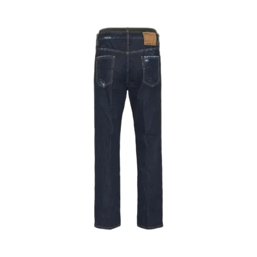 Dark Wash Loose Distressed Jeans