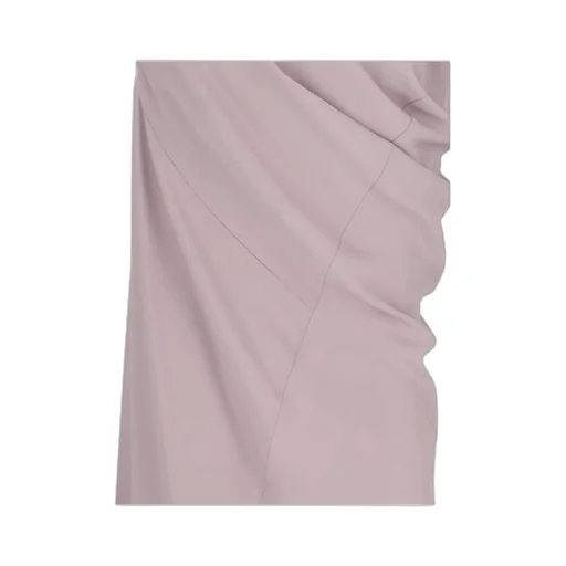 Ruched High-Low Waist Skirt