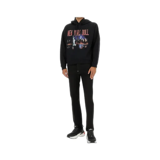 Graphic Printed Drawstring Hoodie