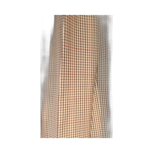 Checked Pleated Trousers
