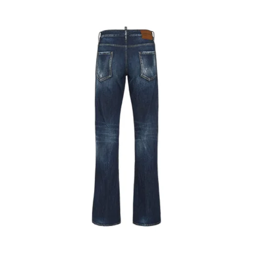 Logo-Patch Distressed Jeans