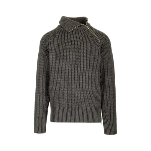 Zipped Wool Jumper