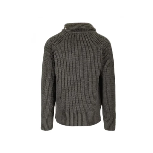 Zipped Wool Jumper