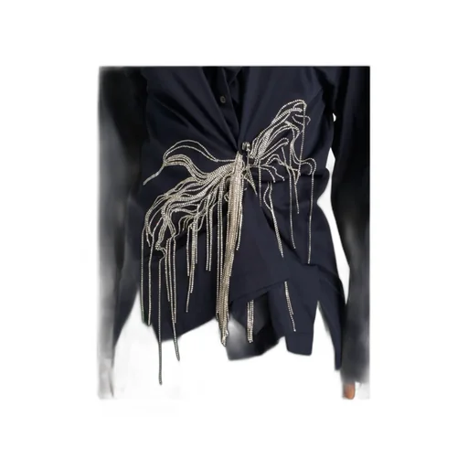 Embellished Oversized Shirt
