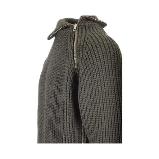 Zipped Wool Jumper
