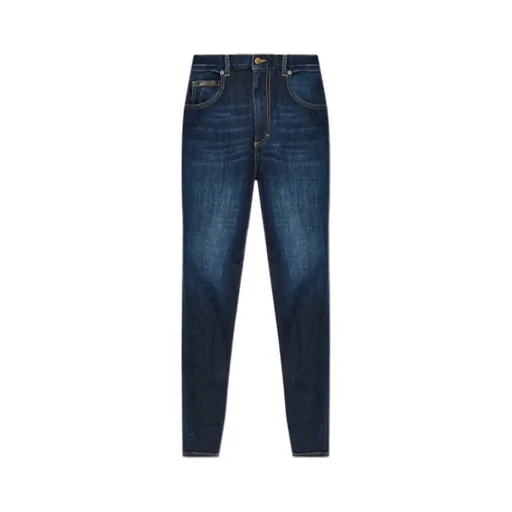 High Waist Tapered Skinny Jeans
