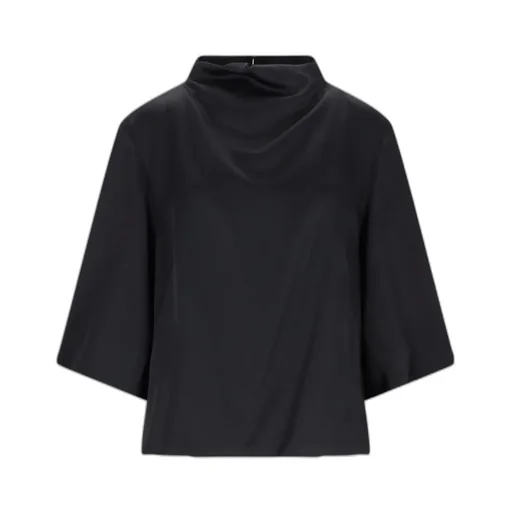 Relaxed-Fit High-Neck Top