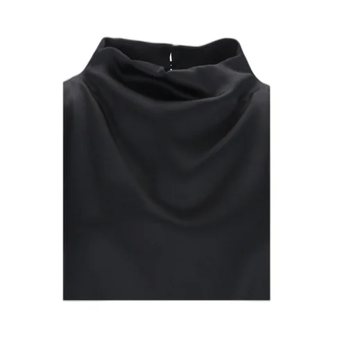 Relaxed-Fit High-Neck Top