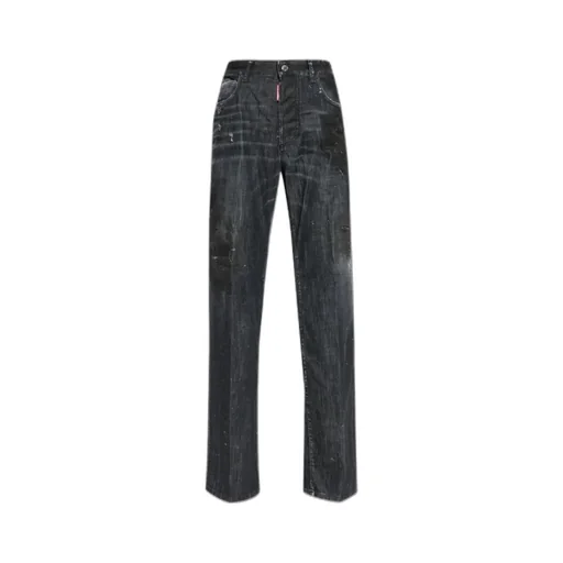 San Diego Straight-Leg Distressed Jeans