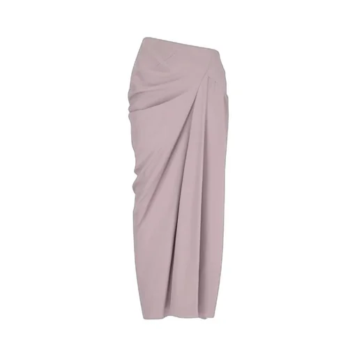 Ruched High-Low Waist Skirt