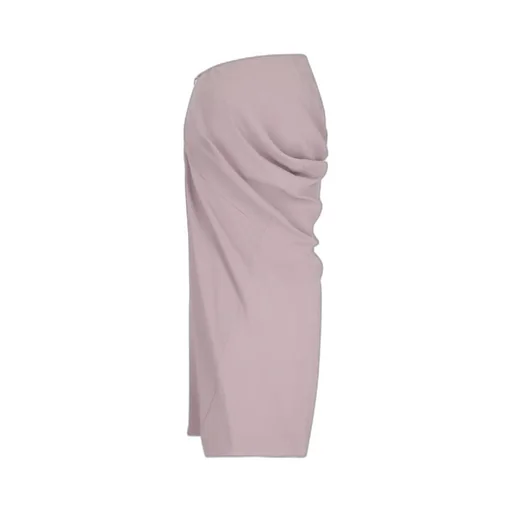 Ruched High-Low Waist Skirt