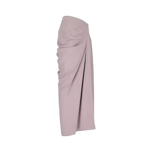 Ruched High-Low Waist Skirt