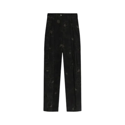 Graphic Print Cargo Trousers