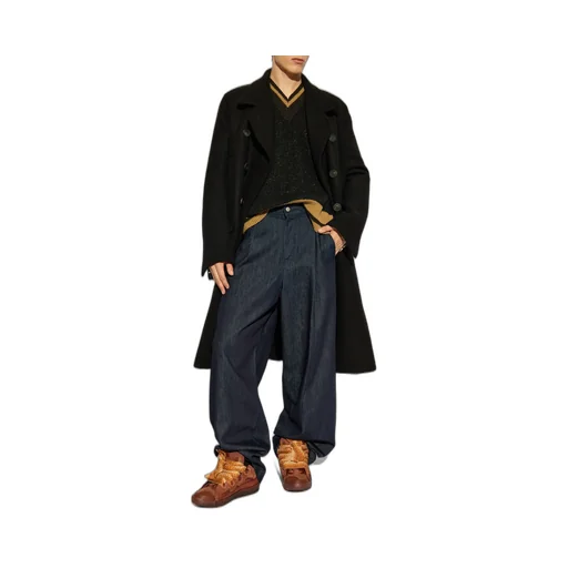 Logo Patch Wide-Leg Trousers