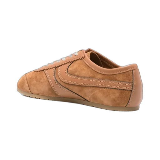 Round Toe Low-Top Sneakers