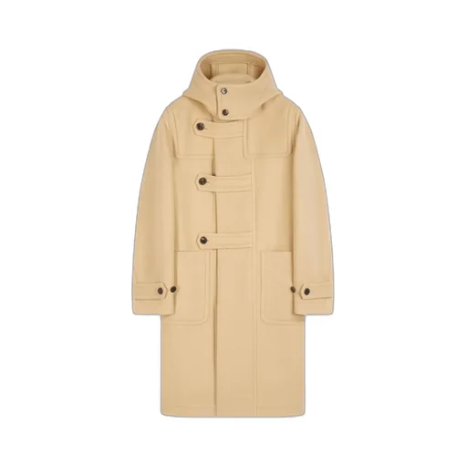 Long-Sleeved Coat With Hood