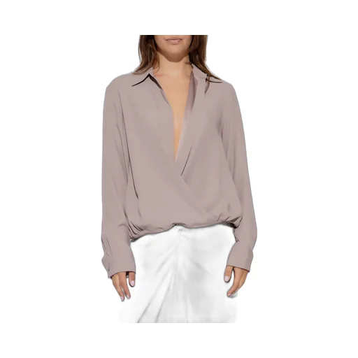 Long Sleeved V-Neck Blouse
