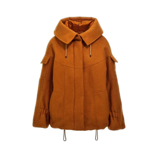Hooded Drawstring Jacket