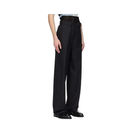 Belt-Loop Casual Pants