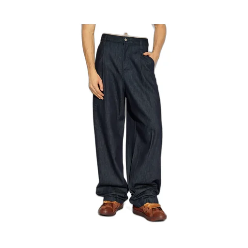 Logo Patch Wide-Leg Trousers