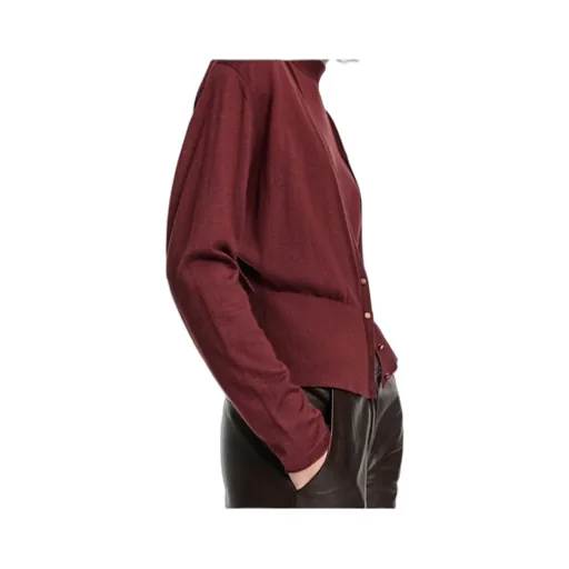 Ribbed V-Neck Cardigan