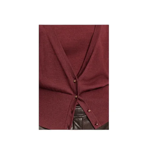 Ribbed V-Neck Cardigan