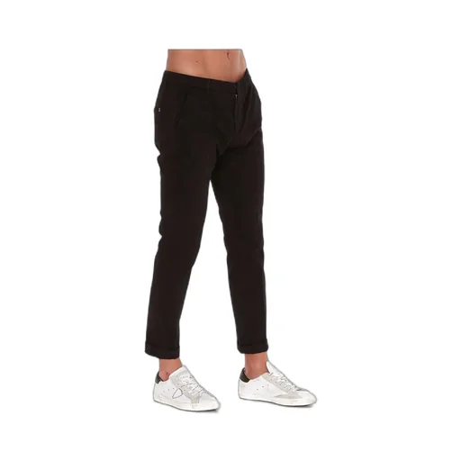 Low-Rise Turn-Up Hem Trousers