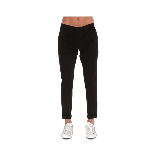 Low-Rise Turn-Up Hem Trousers