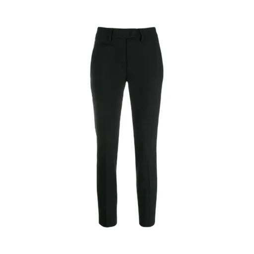 Logo-Plaque Cropped Slim-Fit Trousers