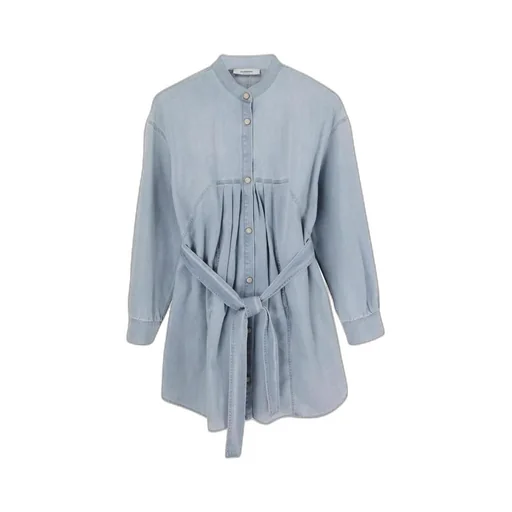 Denim Dress With Removable Belt