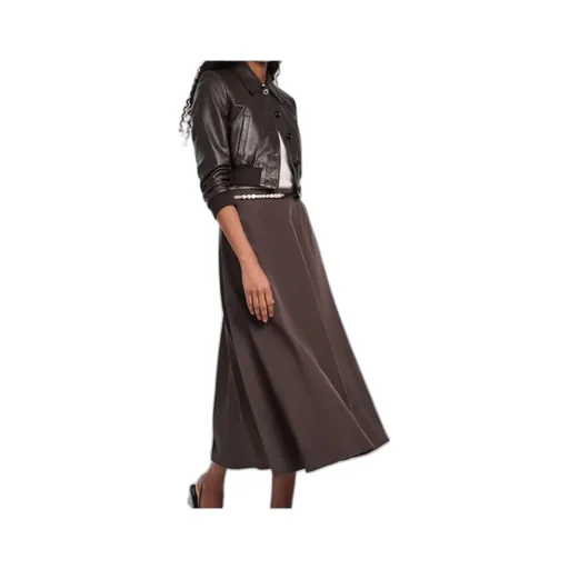 Classic-Collar Leather Jacket