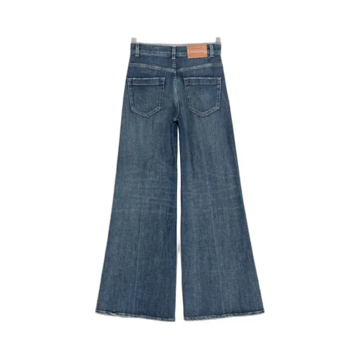 Cotton Wide-Leg Jeans