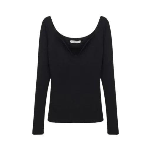 Structured V-Neck Top
