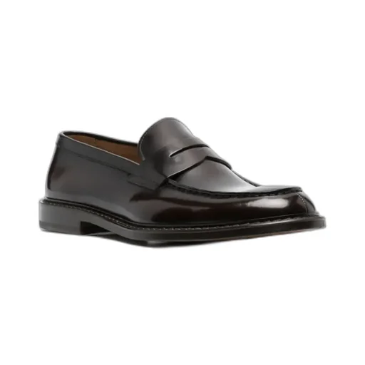 Penny-Slot Almond Toe Loafers
