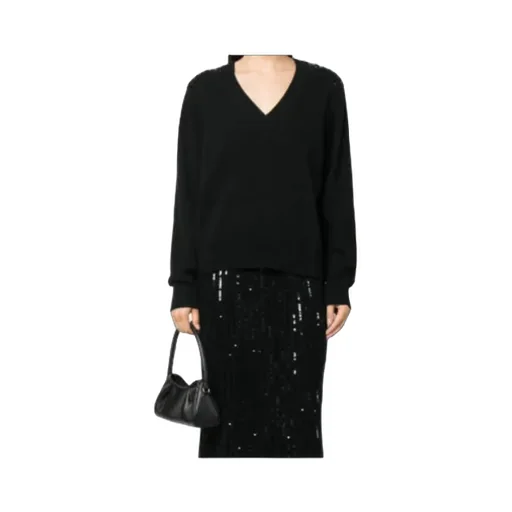 Sequined V-Neck Jumper
