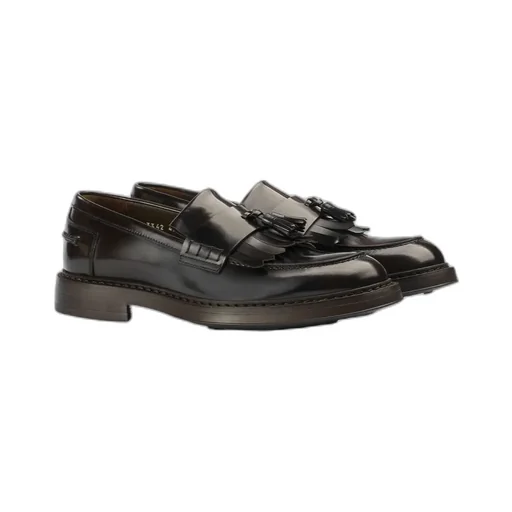Tassed-Detailed Almond Toe Loafers