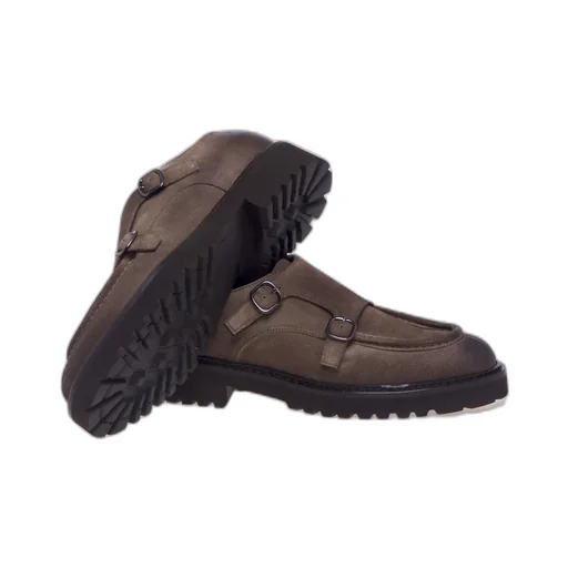 Double Buckle Monk Shoes