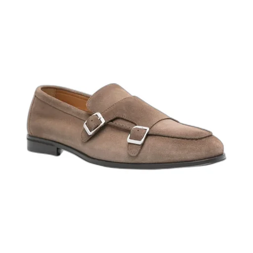 Double Buckle Monk Shoes