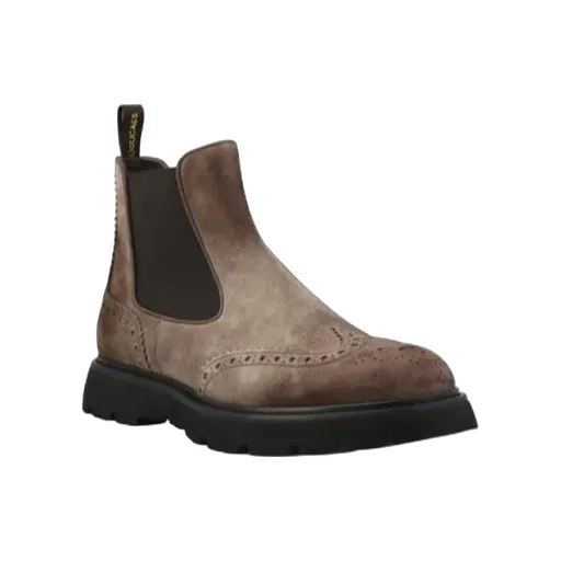 Round-Toe Slip-On Boots