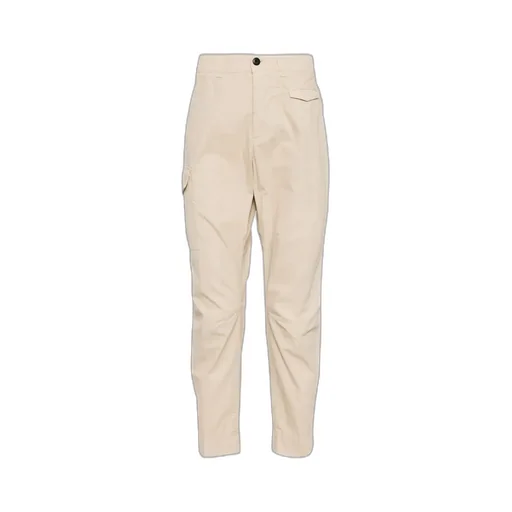 Leg-Pocket Slim-Cut Trousers