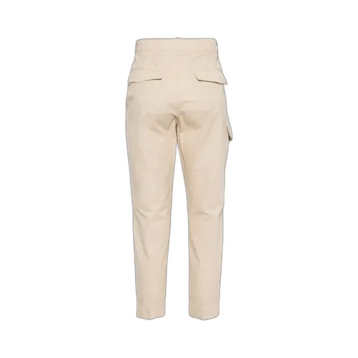 Leg-Pocket Slim-Cut Trousers