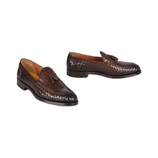 Interwoven Tassel Detail Loafers