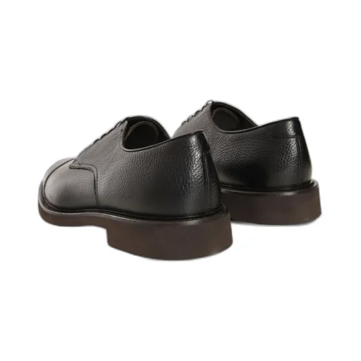 Leather Lace-Up Derby Shoes