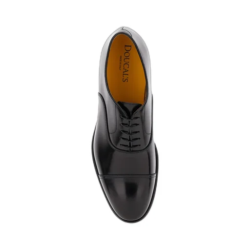 Round-Toe Lace-Up Derby Shoes